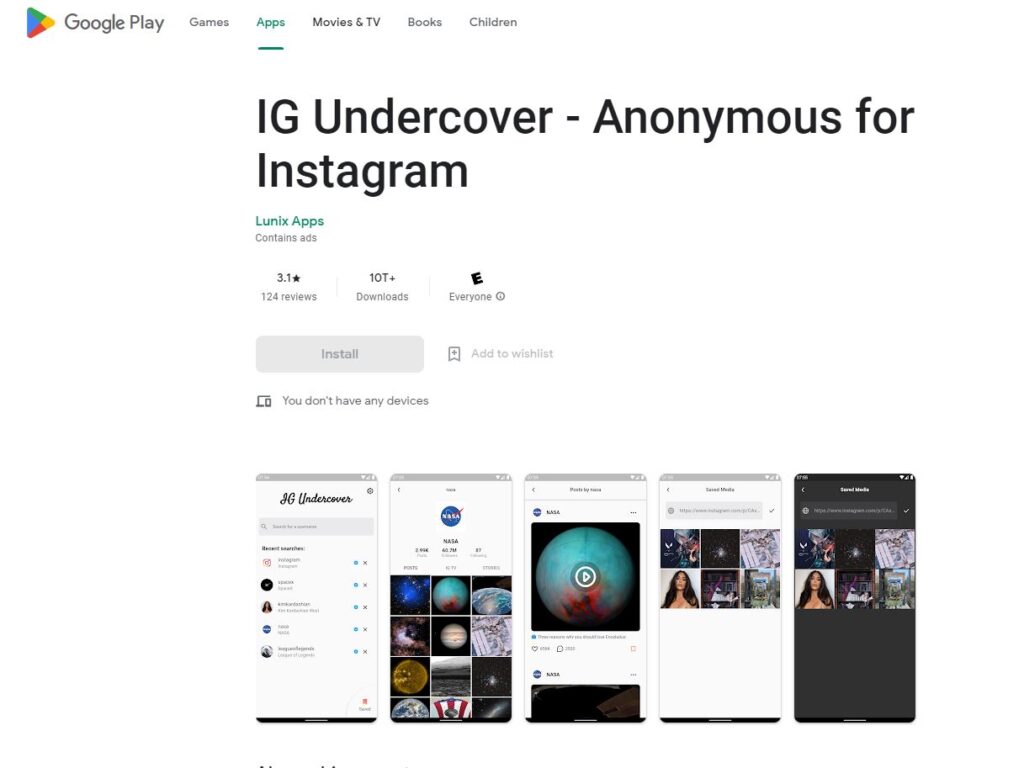 Anonymous for Instagram