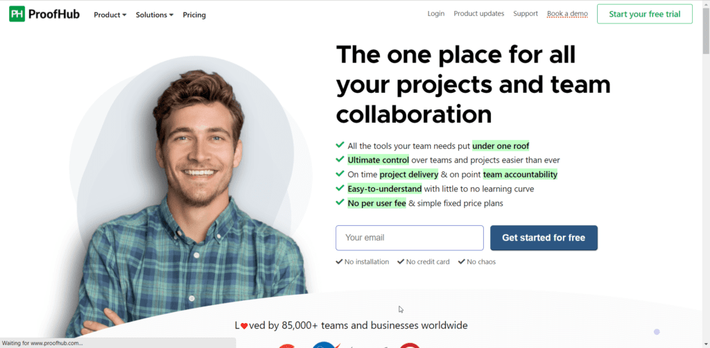 ProofHub project management